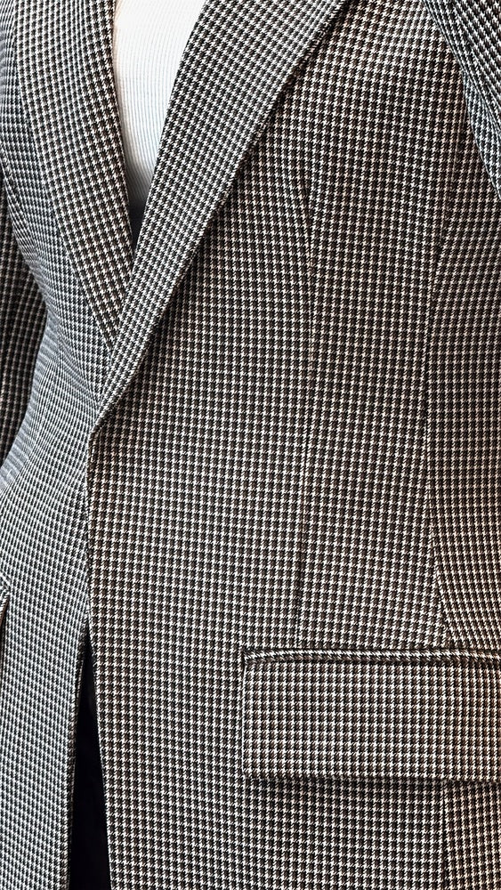 Checkered Long blazer