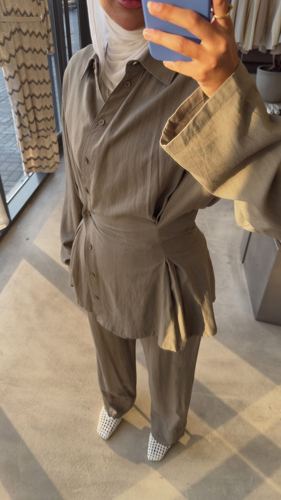 Linen Twisted Shirt & Pants
