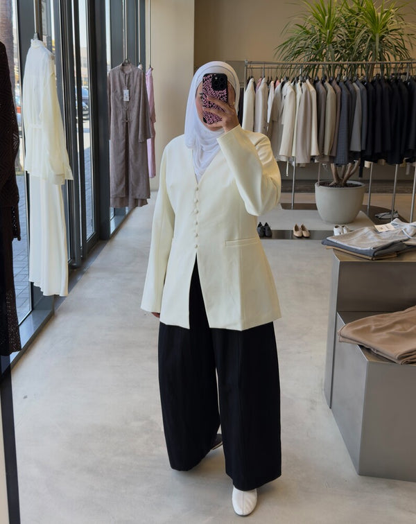 Plunging Neckline Blazer