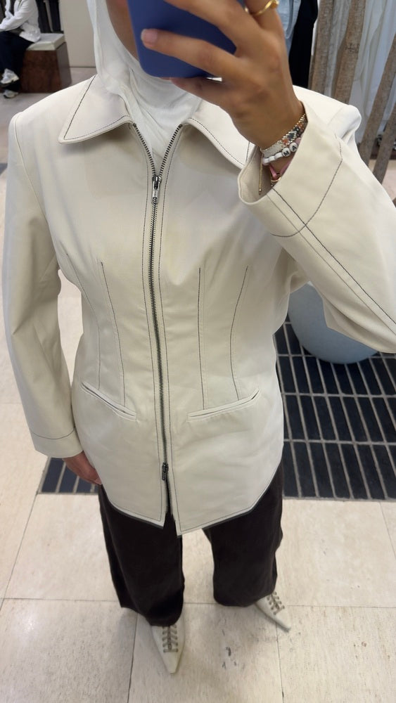 Zippered Waisted Jacket