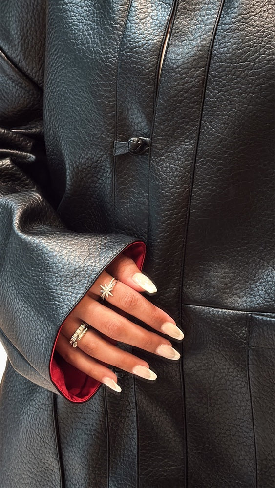 Undercolor Red Leather Jacket