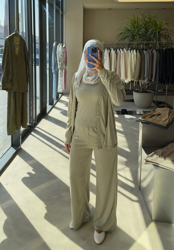 Knitted 3pcs Pants Set
