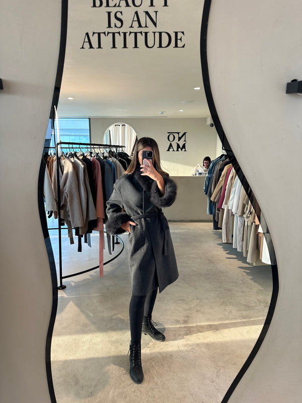 Fur Collar Design Warm High End Outwear