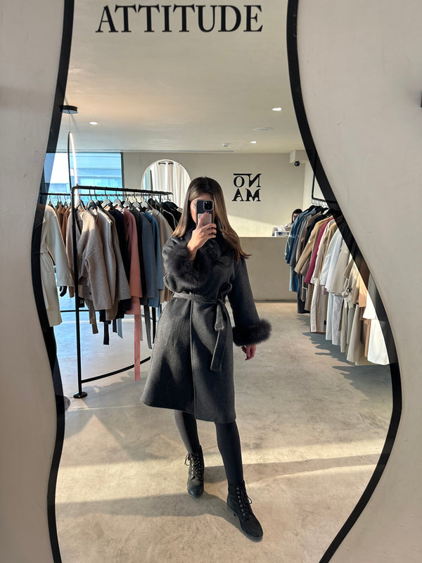Fur Collar Design Warm High End Outwear