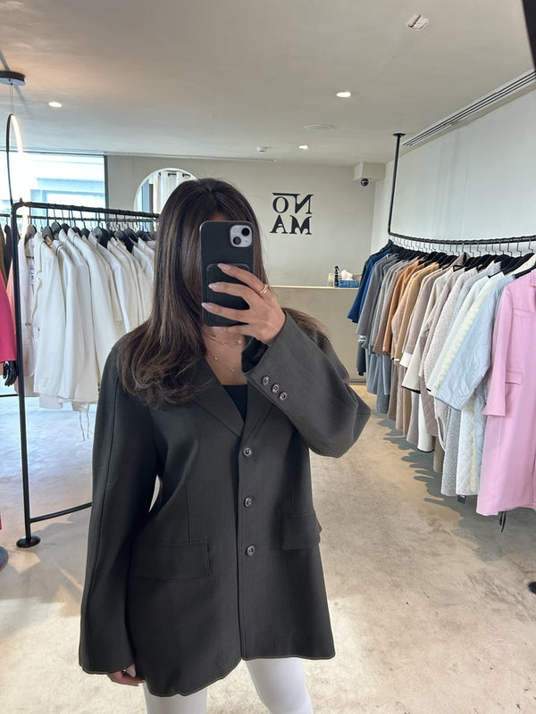 Fashion Women's Blazer Loose Office Lady بليزر