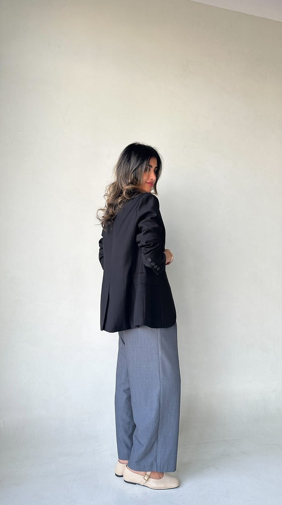 Temperament Gathered Waist Blazer بليزر