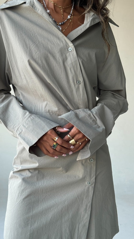 Pleated Design Long Sleeve Shirt بلوزة