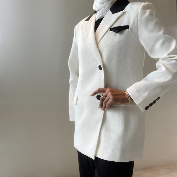 Patchwork 2023 New Women Blazer Coat