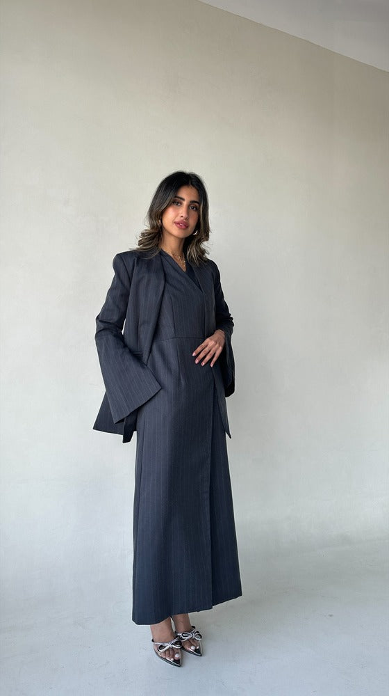 2 Pieces Sets Fashion Striped Suit ملابس مجموعات كاملة