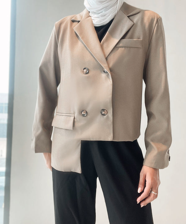 Designer Irregular Blazer Coat For Women