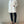 Women White Topstitched Big Size Blazer Colored Lines