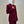 Maroon Stand Collar Spliced 2PC SetX