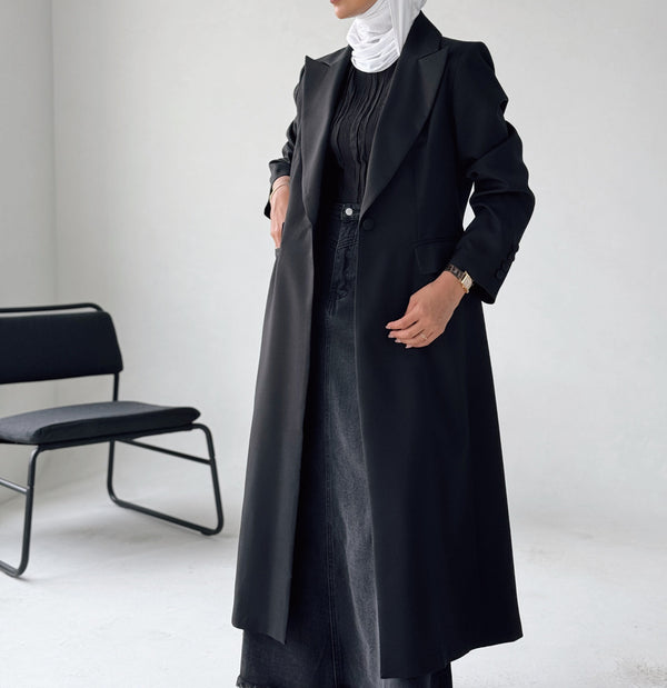 Single Breasted Solid Color Trench Coat